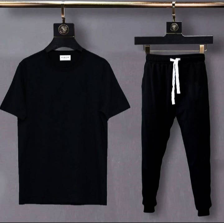 Black Summer Tracksuit for men