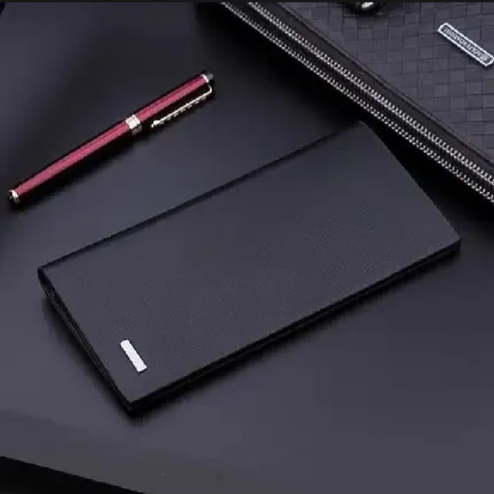 Men's Long Slim wallet Microfibre Leather Long Purse - Ultra Slim and Business Luxurious 7 Finest Quality