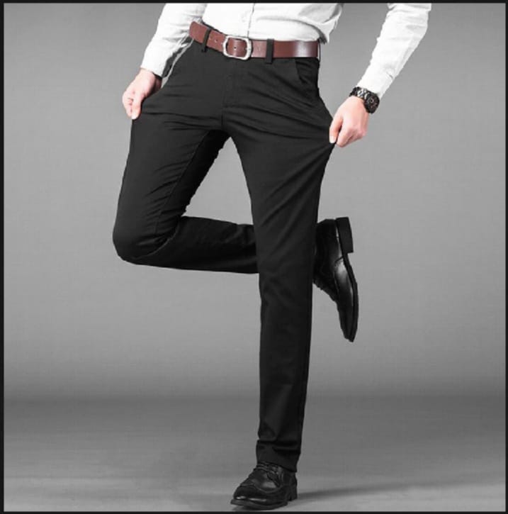 Navy Blue and black Dress Pant for men & Boys | Office wear % Formal wear pants| Plain Blue Pant Black