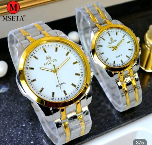 New Arrival......!!   MSETA Couple Watch Original Premium Quality | Premium Quartz | Steel Back | For Luxury Lifestyle