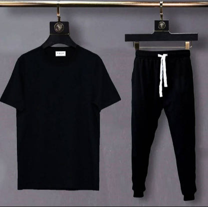 Black Summer Tracksuit for men