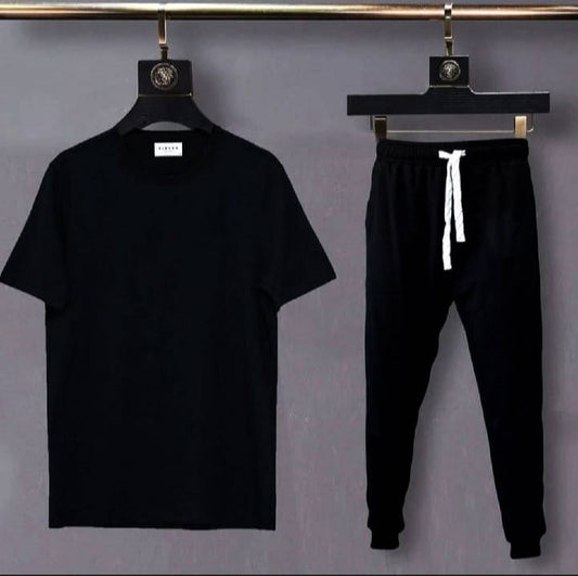 Black Summer Tracksuit for men