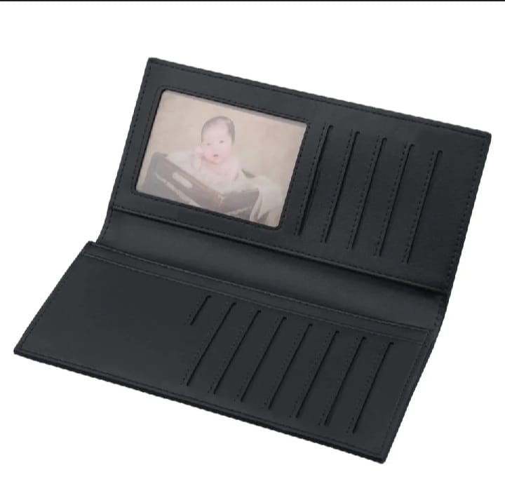 Men's Long Slim wallet Microfibre Leather Long Purse - Ultra Slim and Business Luxurious 7 Finest Quality