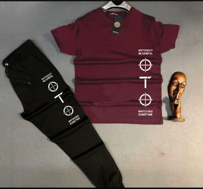 Summer Collection OTO Pronted Tracksuit T-shirt & Trouser Trendy Fashion Arrival Gym Sports Outdoor Casual Wear tshirt Track Suits forr Men at Full Circle Clothing