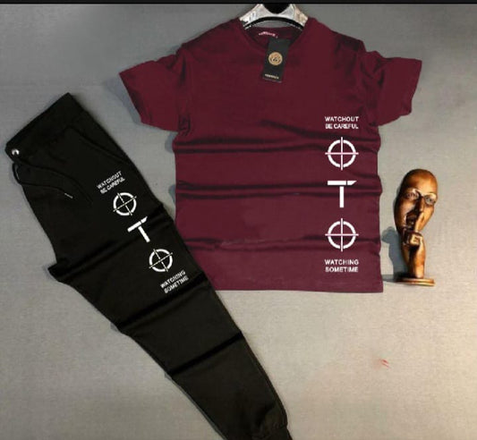 Summer Collection OTO Pronted Tracksuit T-shirt & Trouser Trendy Fashion Arrival Gym Sports Outdoor Casual Wear tshirt Track Suits forr Men at Full Circle Clothing