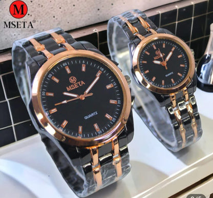 New Arrival......!!   MSETA Couple Watch Original Premium Quality | Premium Quartz | Steel Back | For Luxury Lifestyle