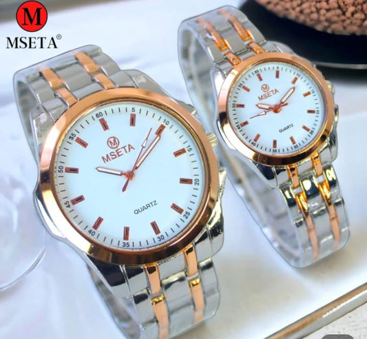 New Arrival......!!   MSETA Couple Watch Original Premium Quality | Premium Quartz | Steel Back | For Luxury Lifestyle