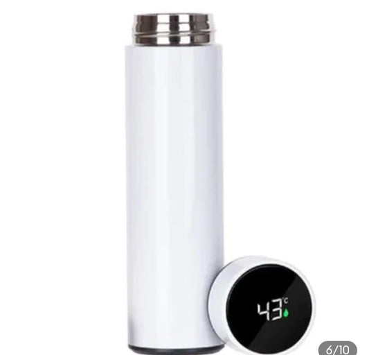 Temperature Water Bottle - LED Temperature Display, Hot Cold vaccum Flasks, Stainless Steel Thermos - LED 500 ML Smart Thermos
