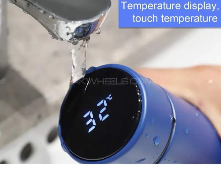 Temperature Water Bottle - LED Temperature Display, Hot Cold vaccum Flasks, Stainless Steel Thermos - LED 500 ML Smart Thermos