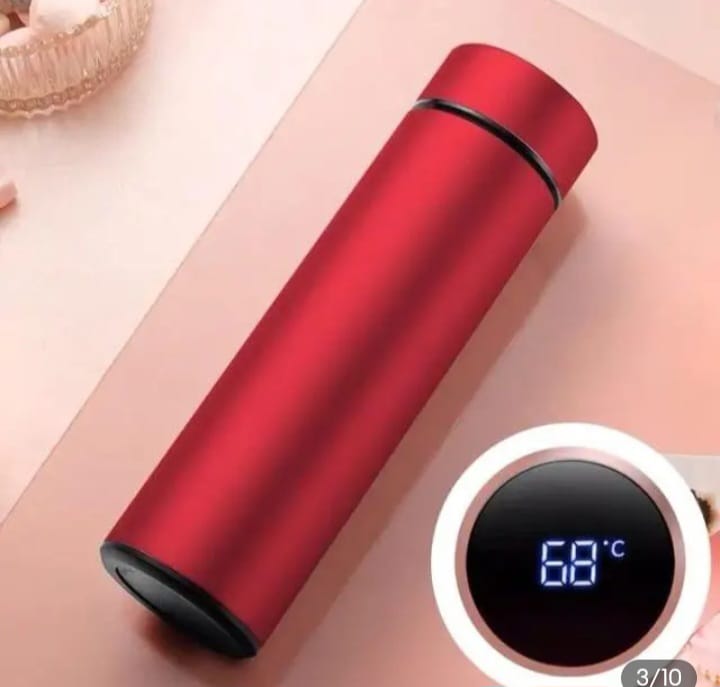 Temperature Water Bottle - LED Temperature Display, Hot Cold vaccum Flasks, Stainless Steel Thermos - LED 500 ML Smart Thermos