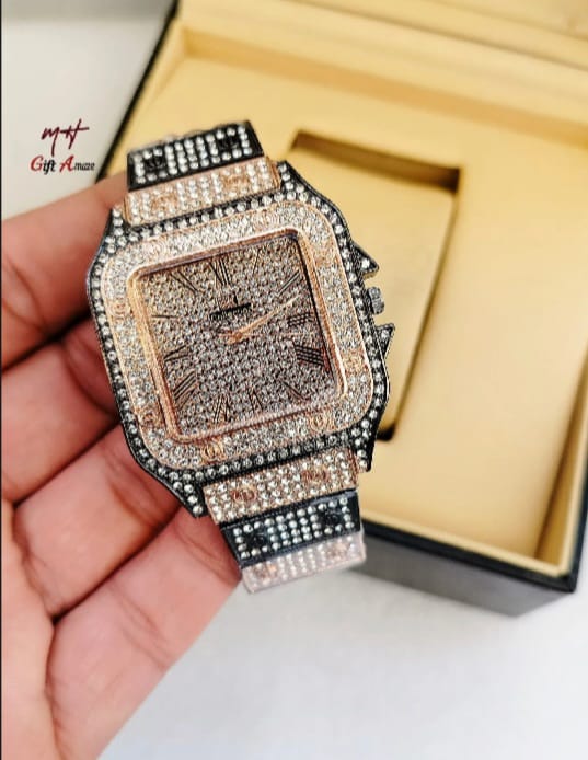 HOT DEALS Luxury Diamond Men Women Watches Gold Watch Ladies Wrist Watch Luxury Rhinestone Unisex Bracelet Watches Female Clock 2025 new