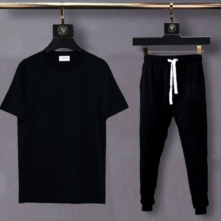 Black Summer Tracksuit for men