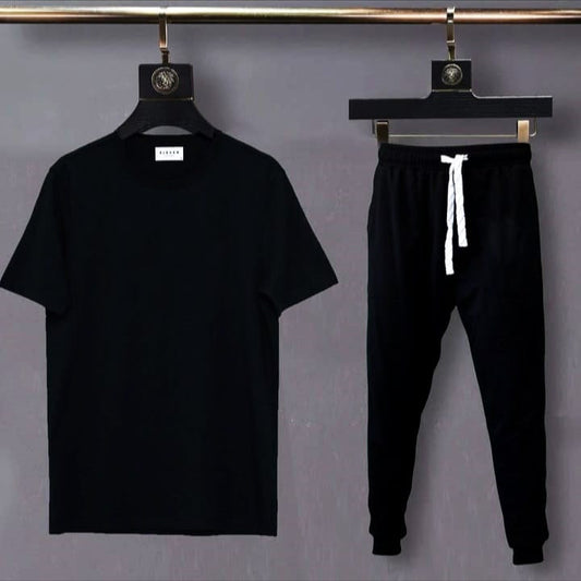 Black Summer Tracksuit for men