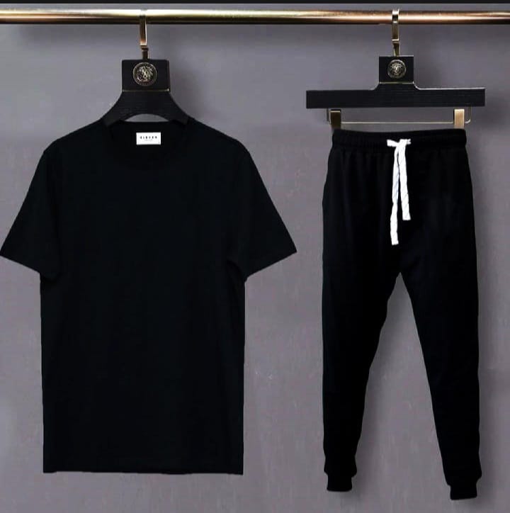Black Summer Tracksuit for men
