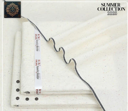 Navy Blue Boski Men Shalwar Kameez Unstitched Suit Wash and Wear Summer Collection